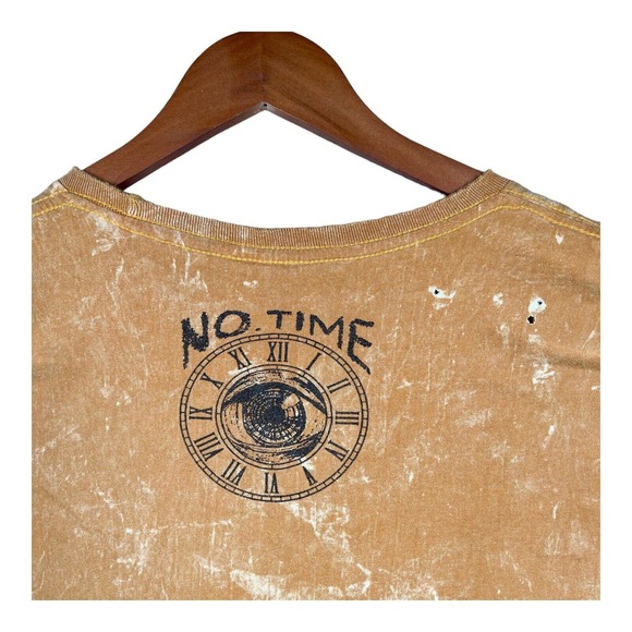 Hippie Volkswagen Bus Microbus Stone Wash No Time T-Shirt Mens/Unisex Yellow M - Picture 5 of 7